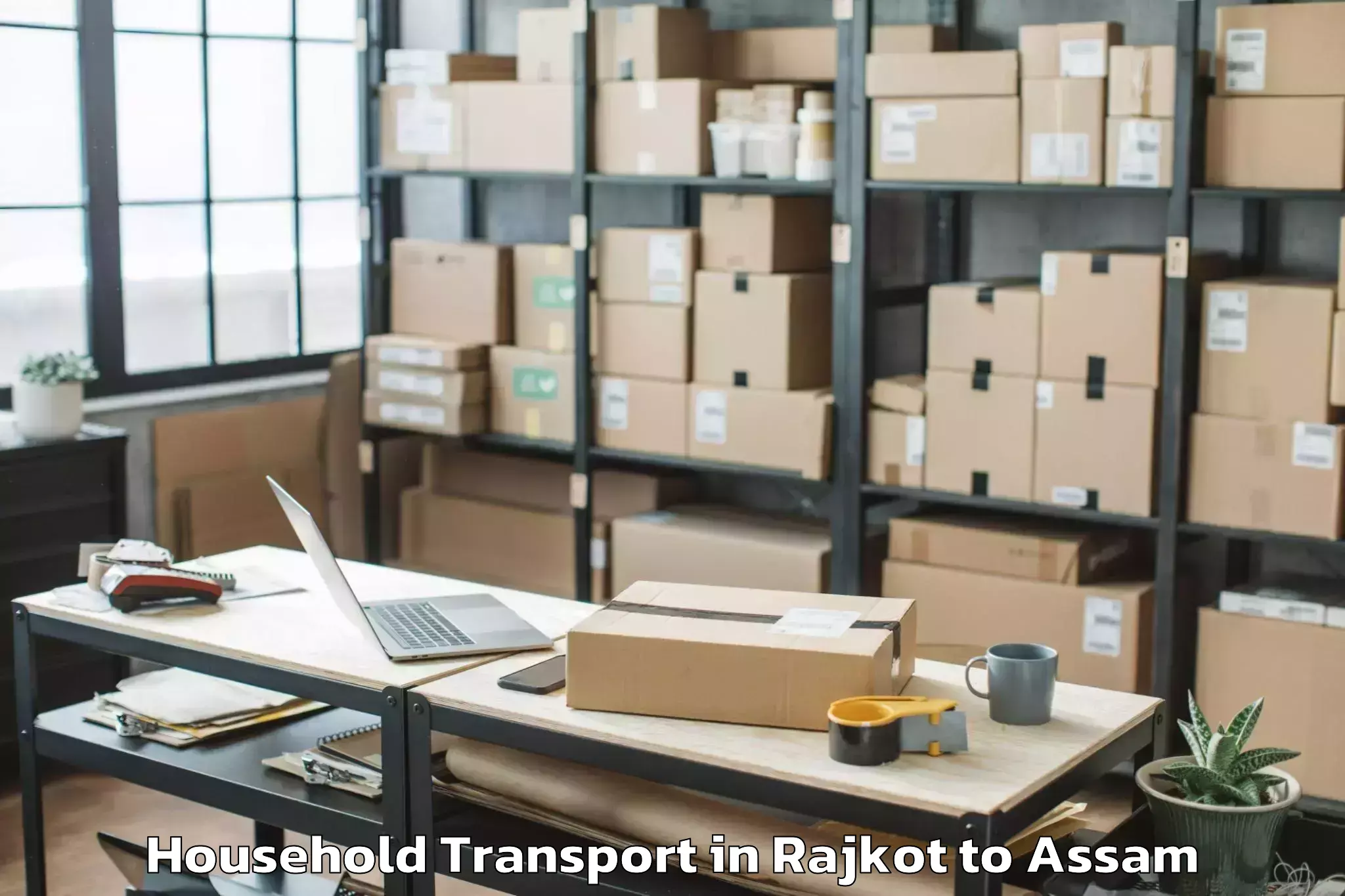 Hassle-Free Rajkot to Jalah Pt Household Transport